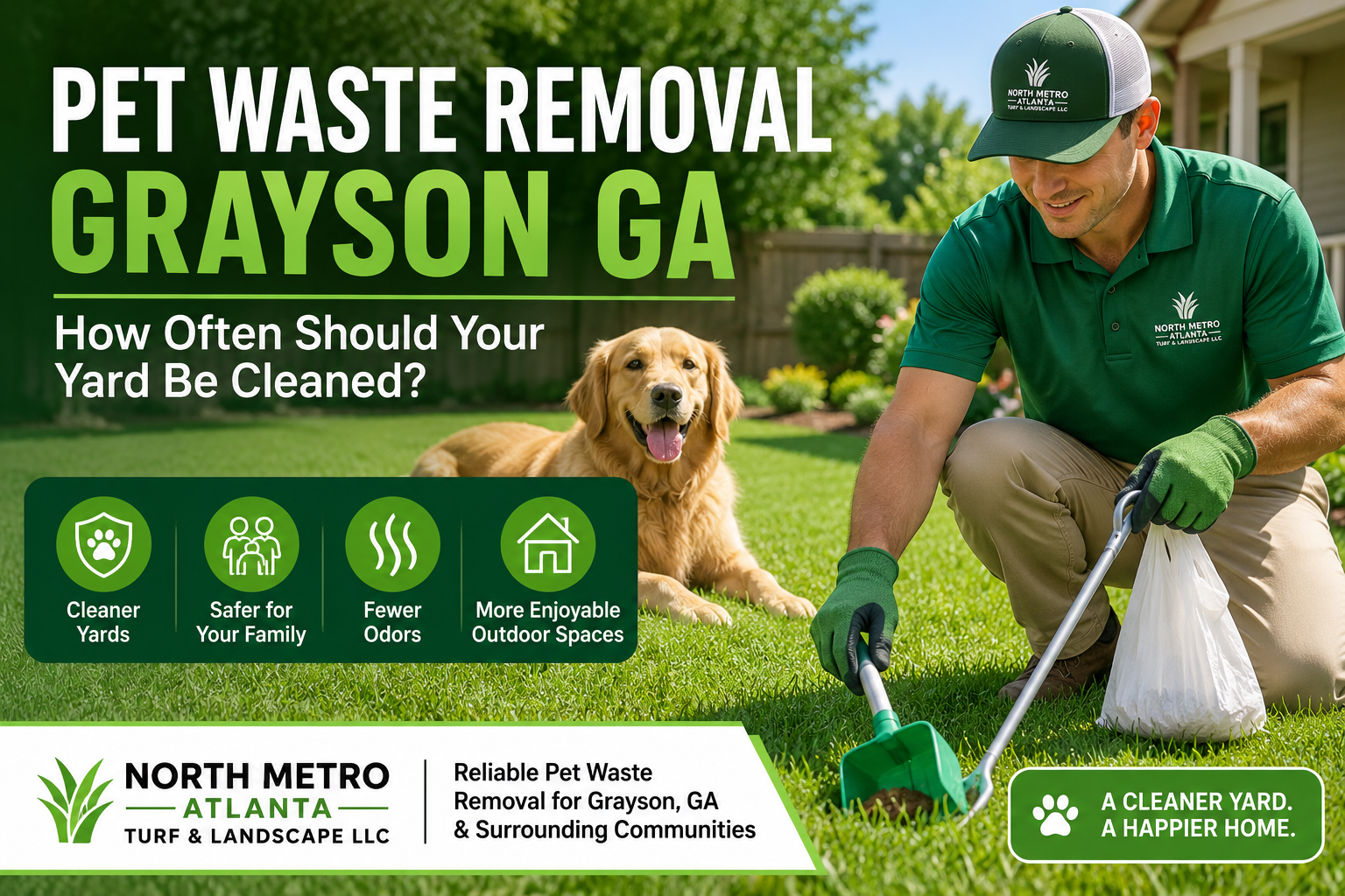 Pet waste removal services in Grayson, GA